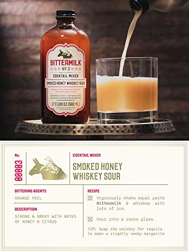 Bittermilk Smoked Honey Whiskey Sour Mix - All Natural Non-Alcoholic