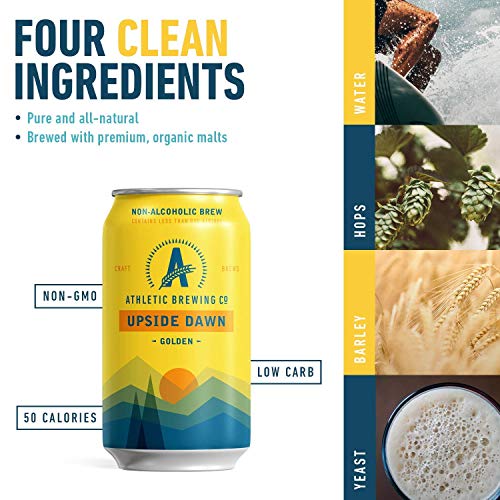 Athletic Brewing Non-Alcoholic Beer - 6 Pack Golden