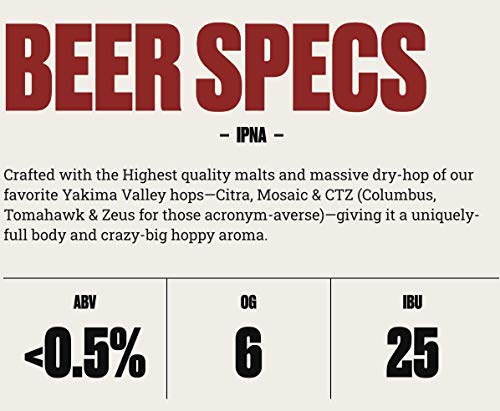 Lagunitas IPNA IPA: Non Alcoholic, Full Flavored - 6 Pack