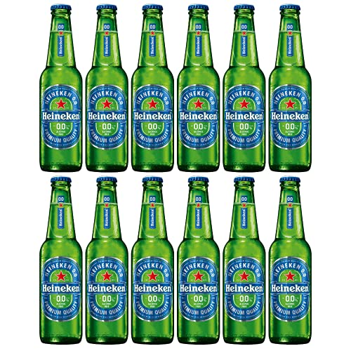 Heineken 0.0% Non Alcoholic Lager - 12 Bottles