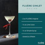 FLUÈRE Original GIN ALTERNATIVE – Floral Blend, Non-Alcoholic Distilled Spirit with Juniper, 23.7 Fl Oz | Low Calories | Created for cocktails | Coriander Seed, Juniper berries, Lavender and Lime peel