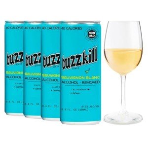 Buzzkill Wines Non Alcoholic Sauvignon Blanc - 4 Pack