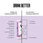 Free AF Alcohol Free Vodka Spritz | Non Alcoholic Sparkling Cocktail | Gluten Free, Low Calorie, Zero Sugar | Alcohol-Free | 12 Pack | 8.4 fl oz cans, 100.8 Fl Oz, 8.4 fluid_ounces