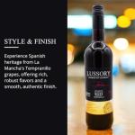 Lussory Premium Tempranillo Alcohol Removed 0.0% Dealcoholized Red Alternative From Spain, Low Calories, Low Sugar, Halal Certified (750ml, 1 Bottle)