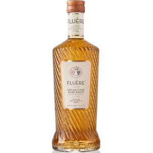 FLUÈRE RUM ALTERNATIVE – Spiced Cane Dark Roast, Non-Alcoholic Distilled Spirit with Sugar Cane Molasses, 23.7 Fl Oz | Created for Cocktails
