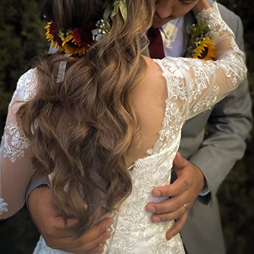 2023 Findlovewedding Ivory Lace A-Line Bride Dress