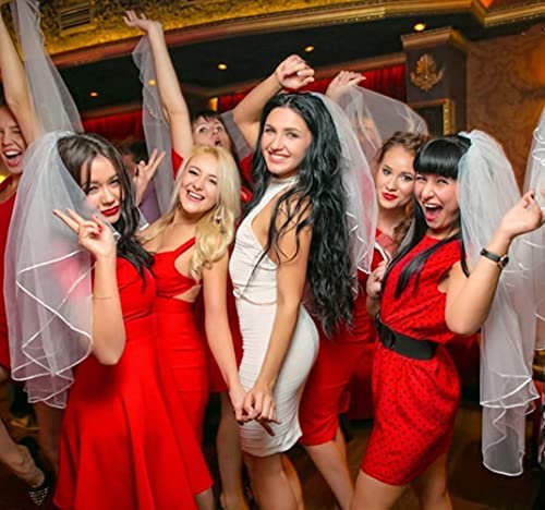 Two-Layer Wedding Veil with Comb and Trim