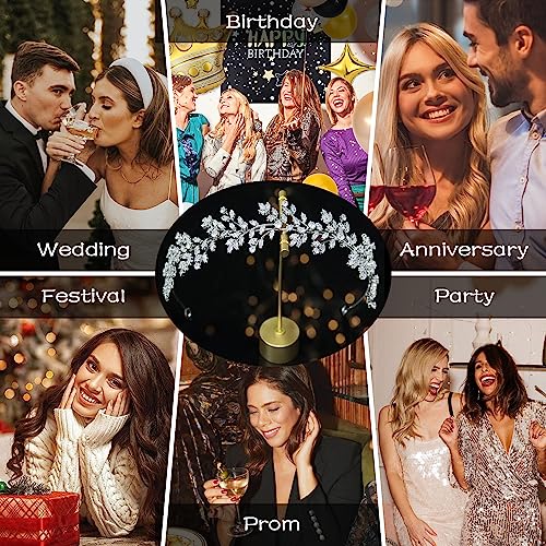 Bridal Headpieces with Cubic Zirconia for Brides