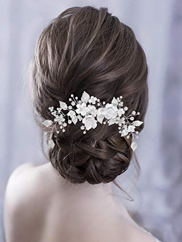 Pearl and Rhinestone Bridal Hair Vine Accessory