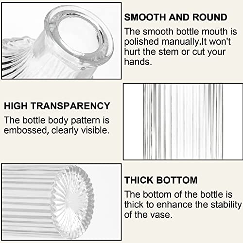 30-Piece Vintage Glass Bud Vase Set