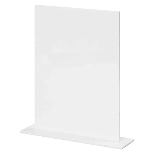8x10 Inch White Acrylic Table Signs - 5 Pack