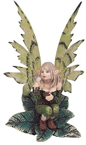 Green Pixie Fairy Desk Decoration Figurine - Collectible Item