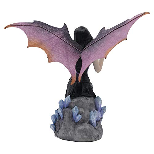 Dark Fairy Witch Spirit Figurine with Magic Ball