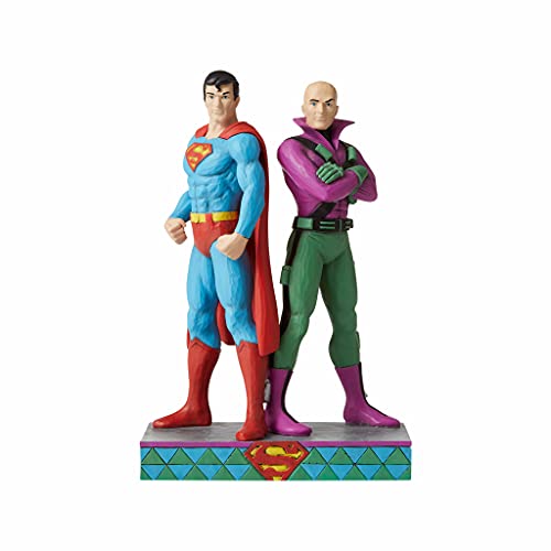 Jim Shore Justice League Superman and Lex Luthor Figurine
