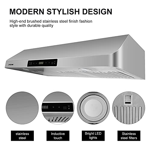 J.Polaris 30” Slim Under Cabinet Range Hood