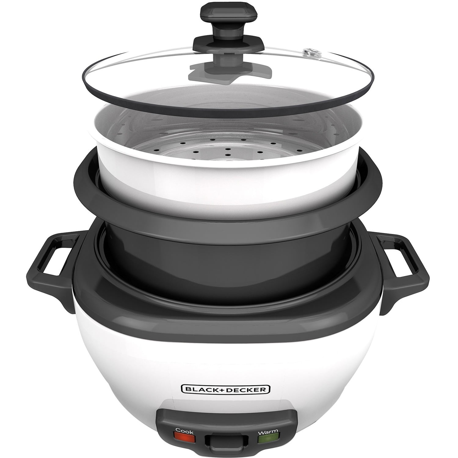 3-Cup Electric Rice Cooker with Keep-Warm Feature