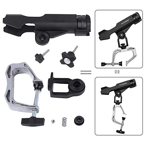 PLUSINNO Boat Fishing Rod Holder with 360-Degree Clamp