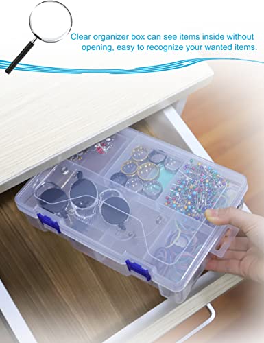 2-Pack Clear Tackle Boxes with Dividers