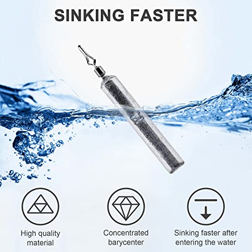 30-Piece Fishing Weights and Hooks Set