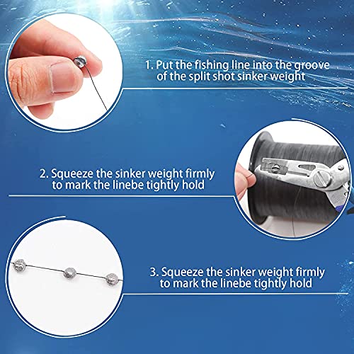 Gourami Split Shot Weights - 230 Pieces