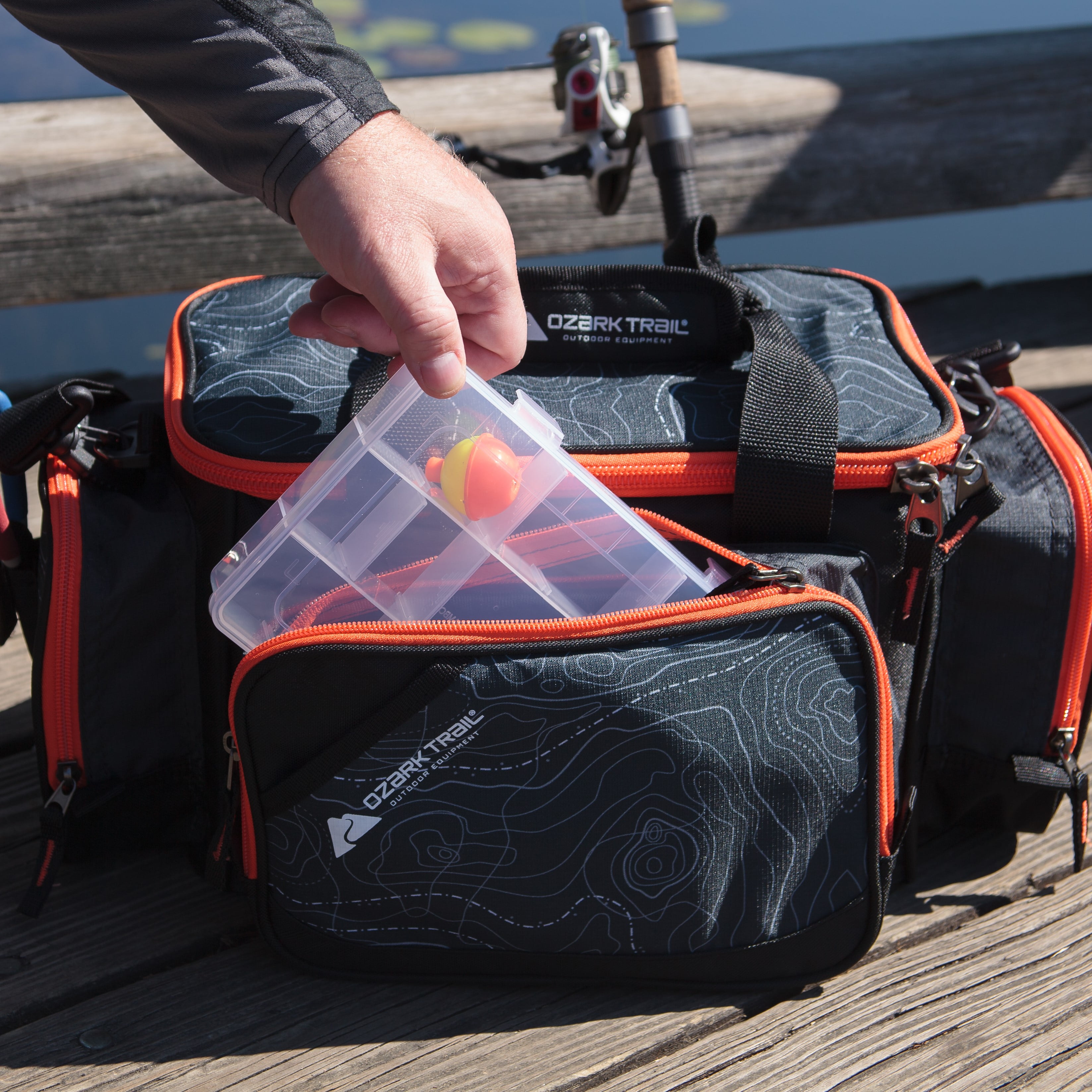 Ozark Trail 360 Fishing Tackle Bag & Boxes