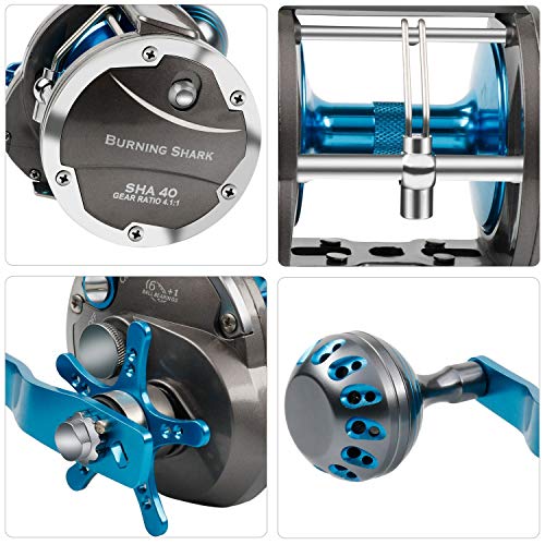 Burning Shark Saltwater Trolling Reel - SHA40