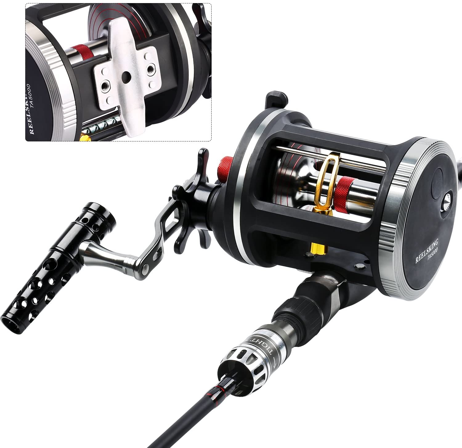 Sougayilang Saltwater Trolling Reel with 14+1BB