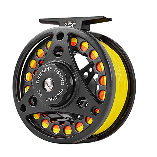 SF Large Arbor Fly Fishing Reel with Line