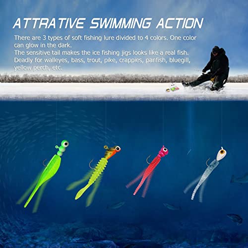 Dovesun Ice Fishing Rod and Reel Combo 24.5