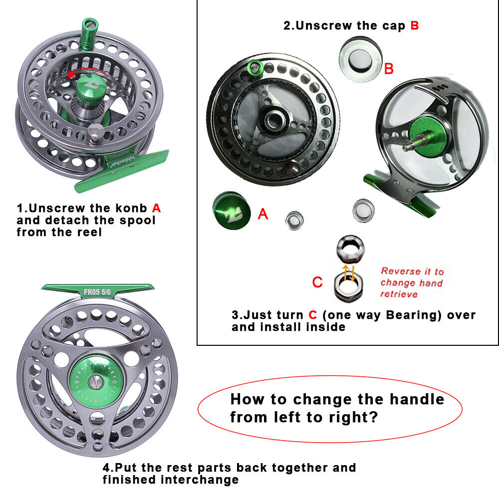 Large Arbor Fishing Reel with Aluminum Body