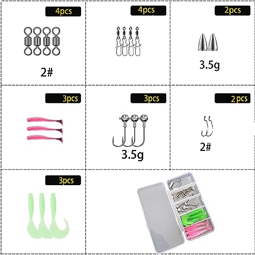 2.1m Fishing Combo Set: Collapsible Rods, Spinning Reels