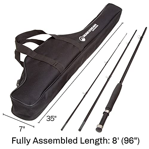 Wakeman Outdoors Fly Fishing Combo - Charter Gear (Black)
