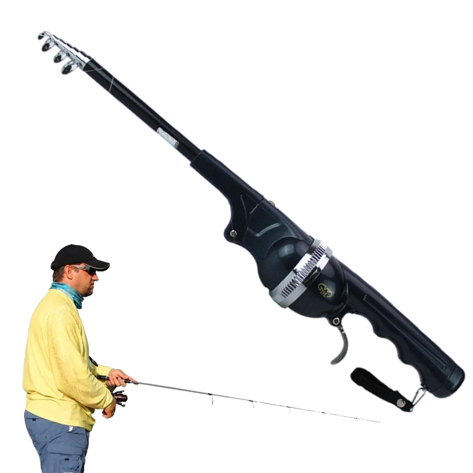 Compact Portable Telescopic Fishing Rod Pole & Reel