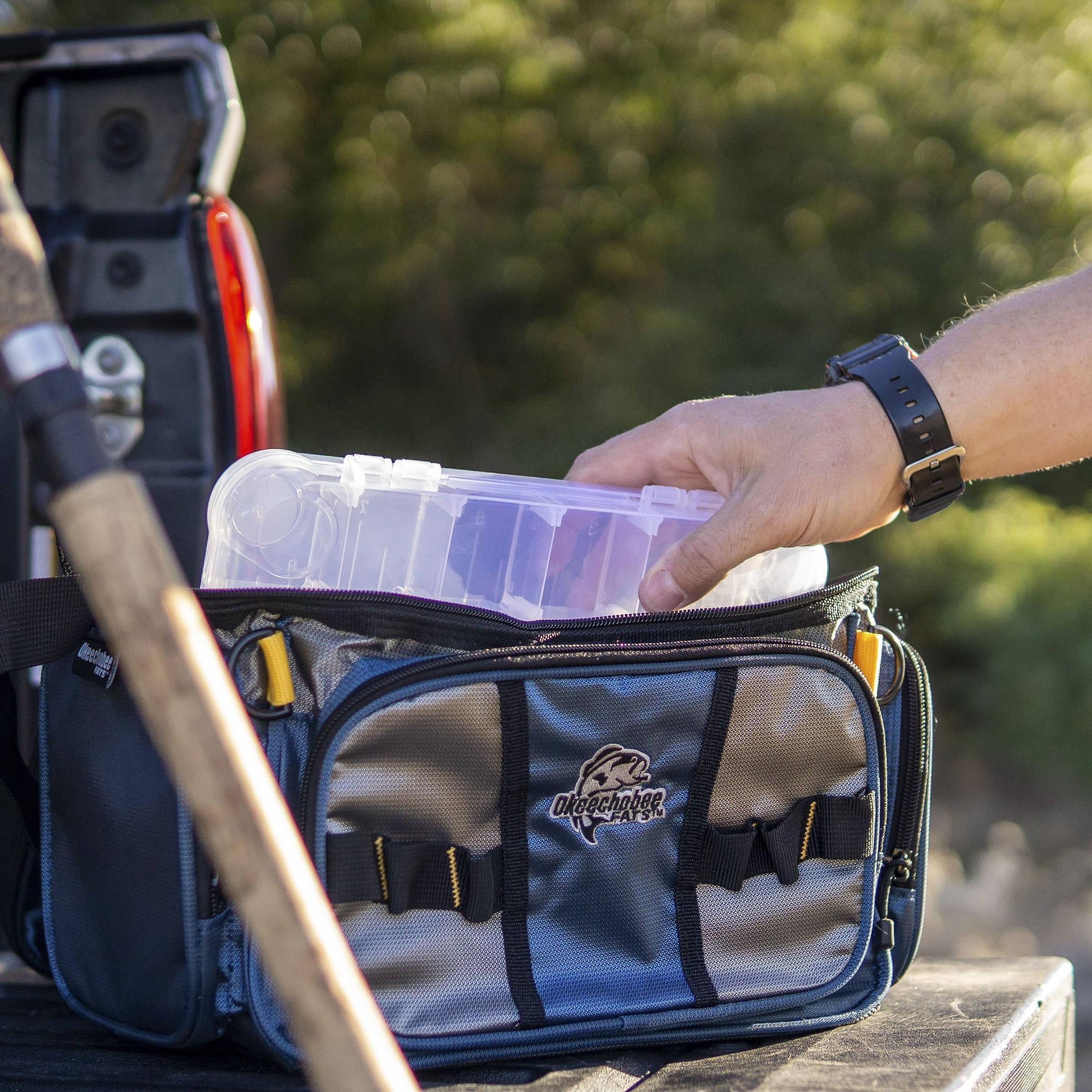 Okeechobee Fats Small Fishing Tackle Bag with 2 Utility Boxes