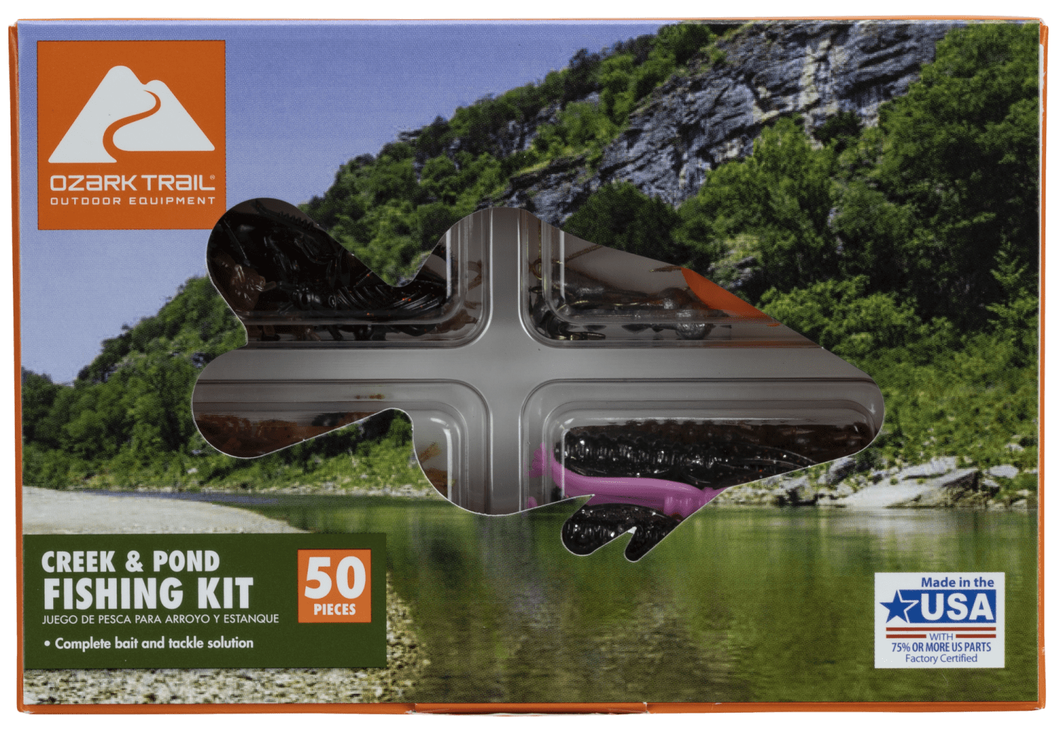 50 Piece Creek Pond Lure Kit