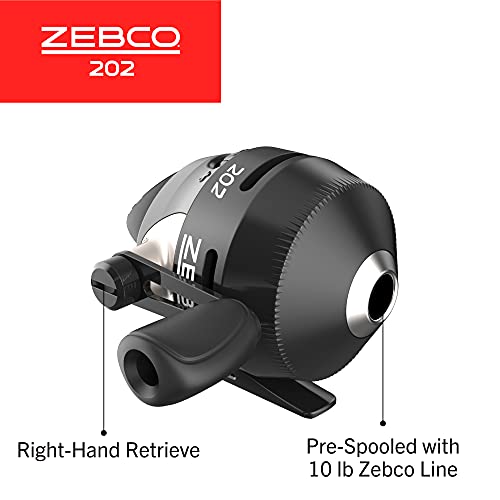 Zebco 202 Spincast Reel, Size 30, Right-Hand Retrieve