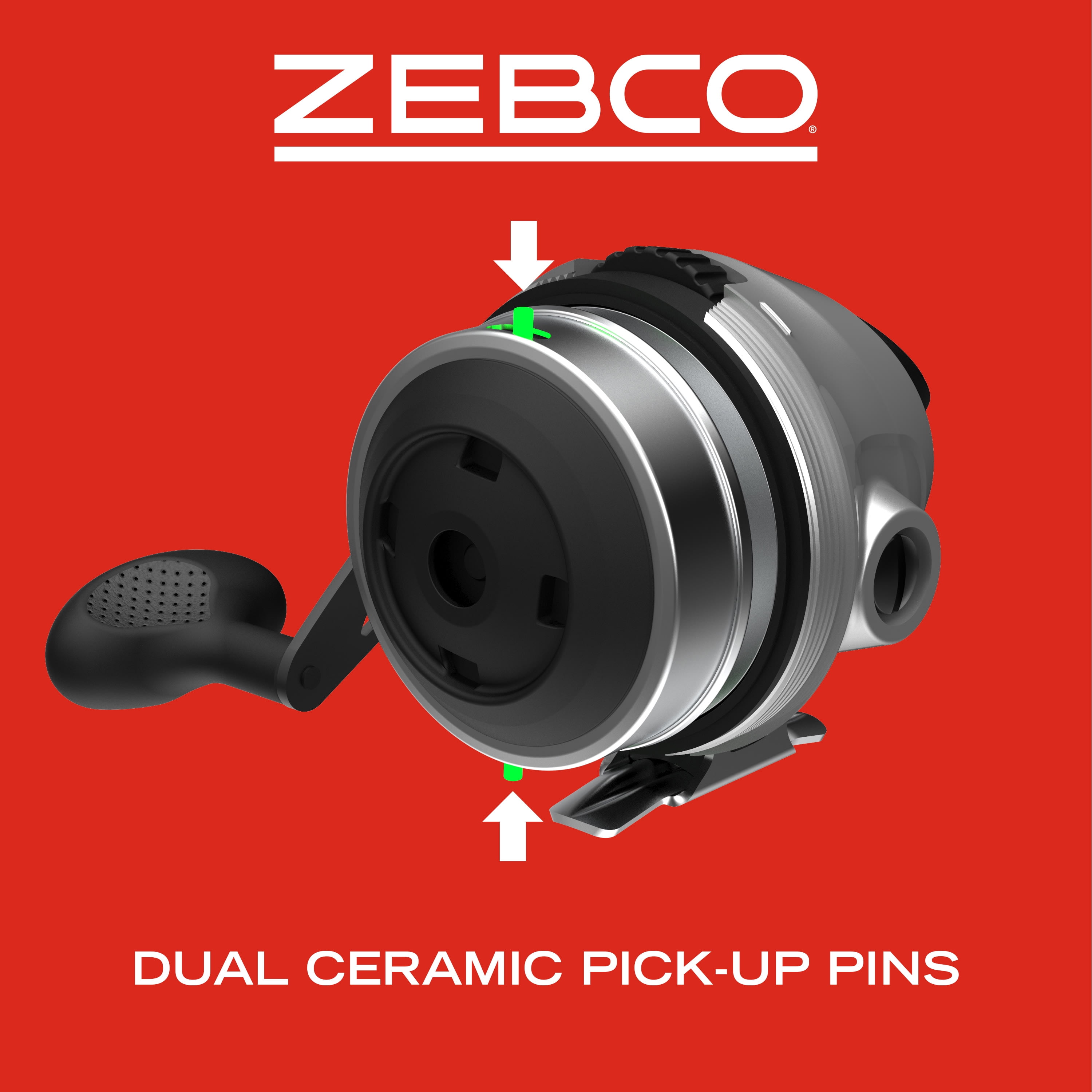 Zebco 888 Spincast Reel, Size 80