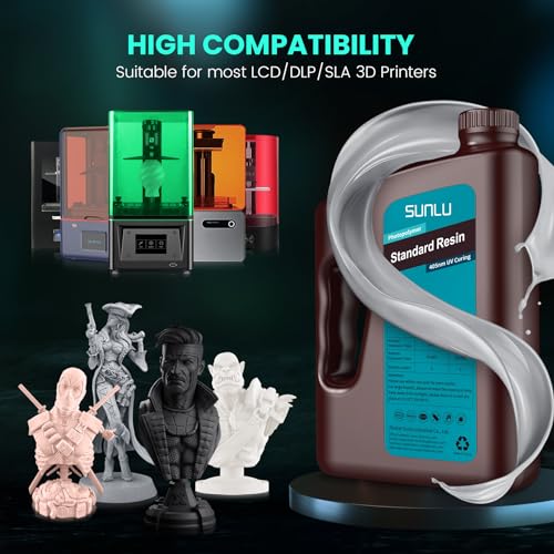 SUNLU 3D Printer Resin 3000g - Dark Grey