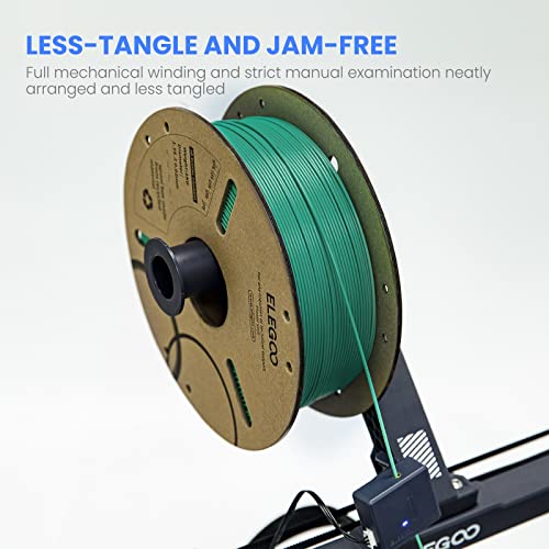 ELEGOO 1.75mm Black PLA Filament for 3D Printers