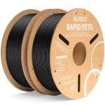 ELEGOO 2KG Black PETG Filament for 3D Printing