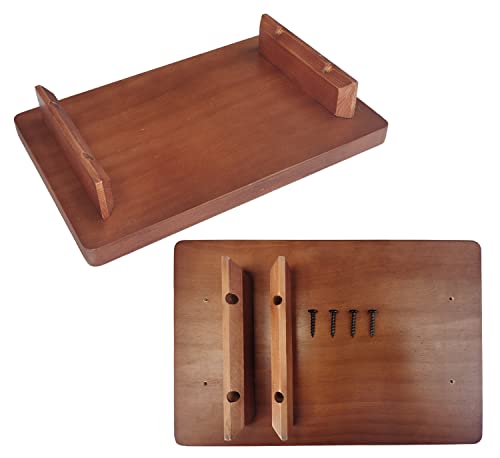 Wooden Meditation Altar Table with Moon Engraving