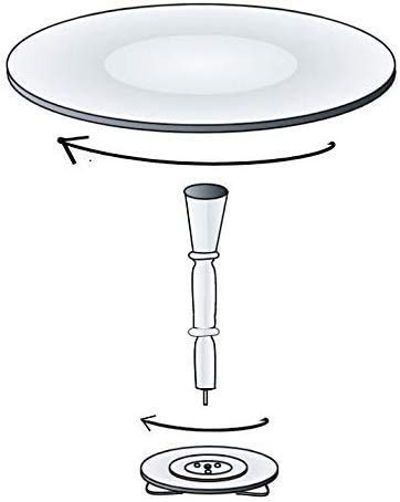 Boho Blue Round Table for Living or Bedroom