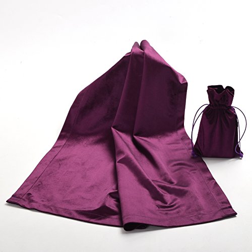 Wizard Velvet Tarot Cloth with Pouch - Blue & Purple