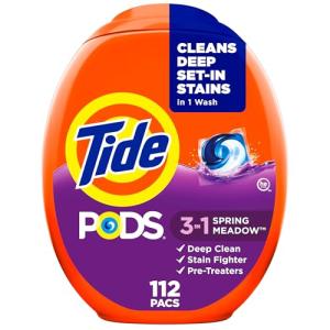 Tide PODS Eco Laundry Detergent, 3-in-1, 112 Count