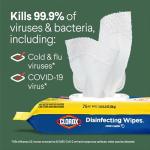 Bleach-Free Lemon Disinfecting Wipes, 75 Count