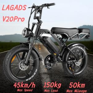 Lagads V20Pro 750W ElectricBicycle 20" Fat Tyre 45KM/H  mountain ebike