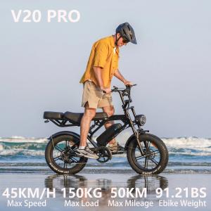 LAGADS V20Pro 750W 15.6AH Electric Bicycle 20" Fat Tyre 45KM/H mountain ebike