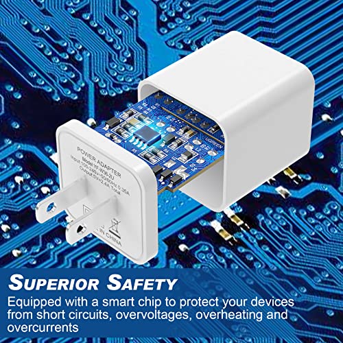 iGENJUN 6-Pack Fast Dual USB Wall Charger