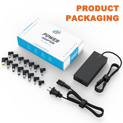 90W Universal Laptop Charger with Multiple Tips