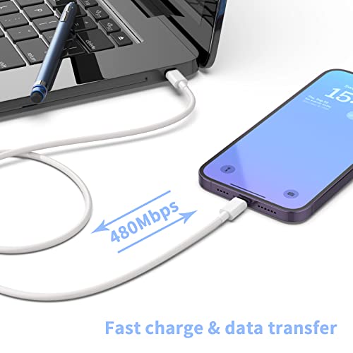 3 Pack Fast Charger with Lightning Cables for iPhone